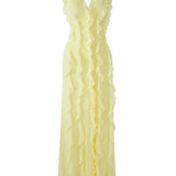 Sandra | Ruffled Maxi Dress