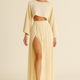 Meja | Slashed Cotton and Linen Set