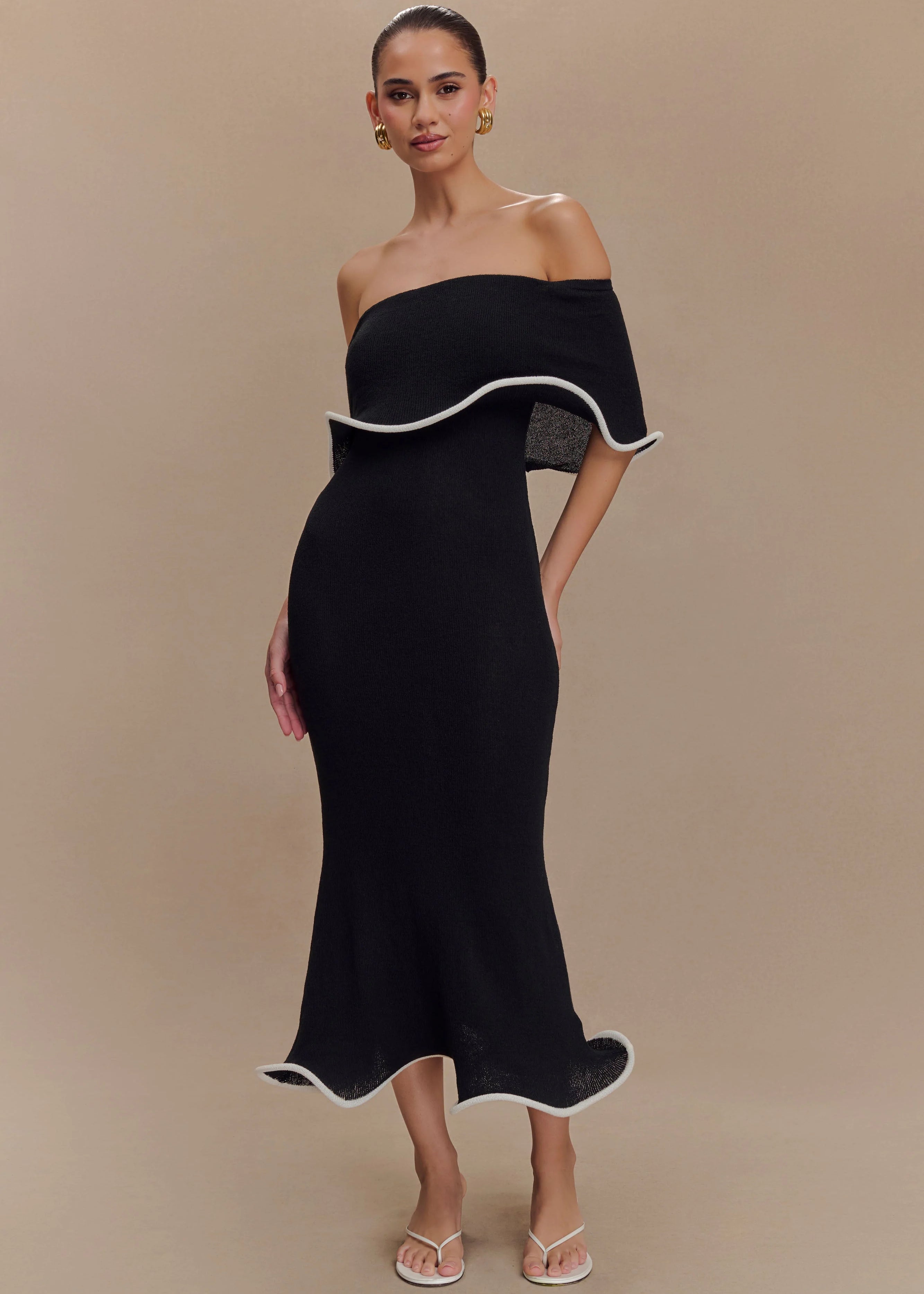 Melania | Knit Midi Dress