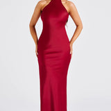 Vanessa | Satin Maxi Dress