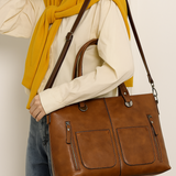 Delaney | Vintage-Inspired Zip Tote