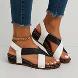 Jessica | Cross-Strap Platform Sandals