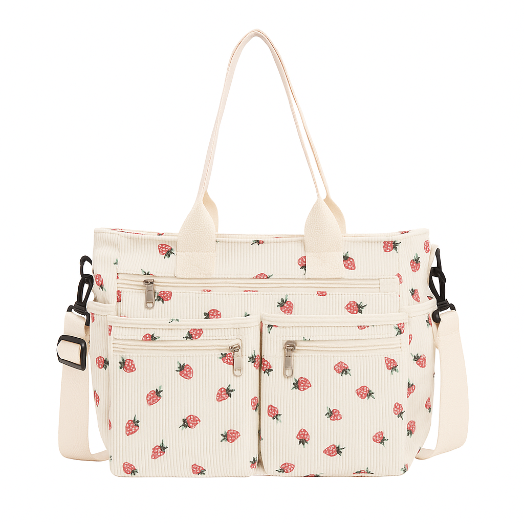Strawbé | Multi-Pocket Tote Bag