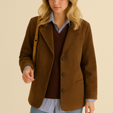 Karla | Suede Leather Blazer