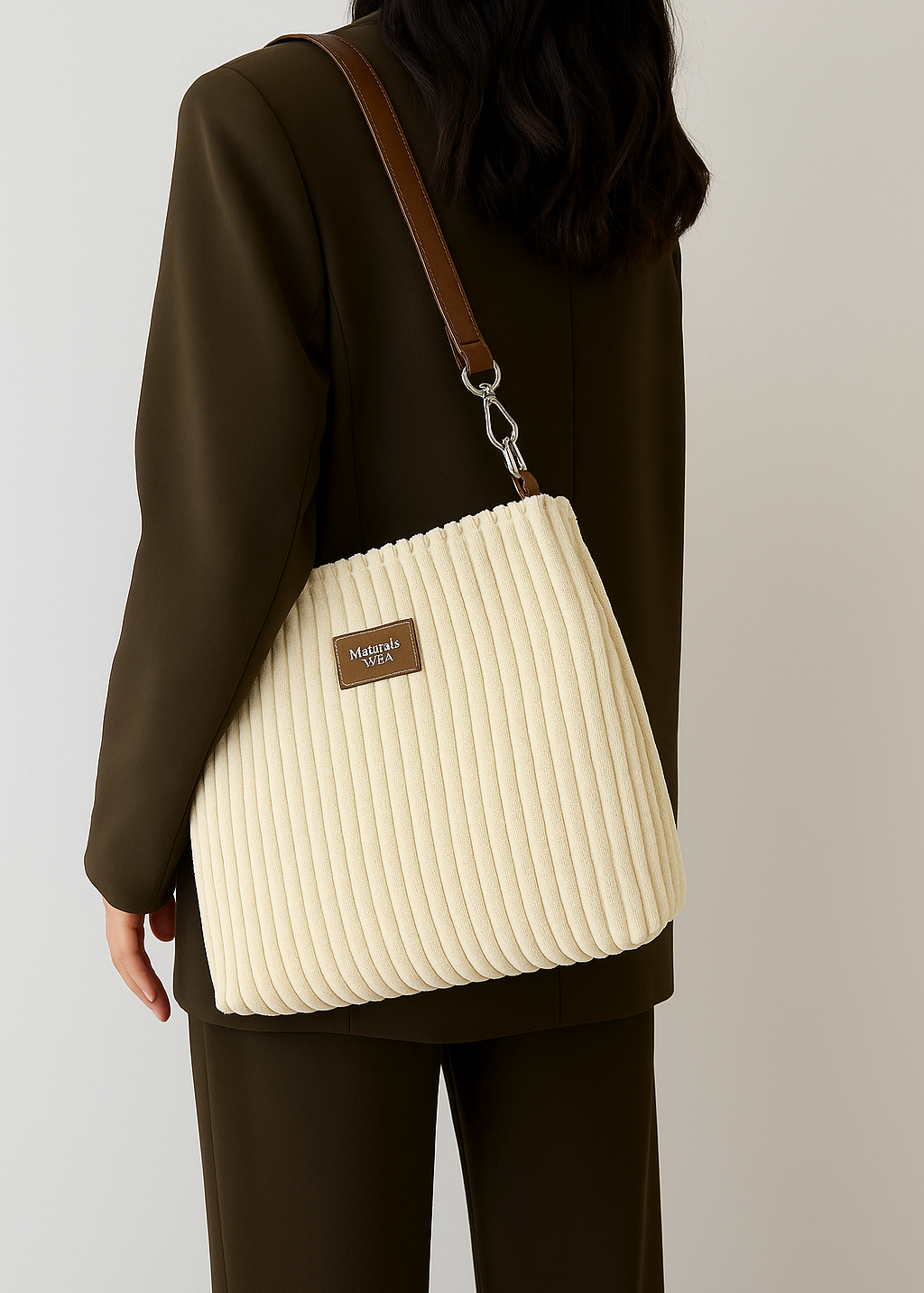 Julia | Ribbed Tote Bag