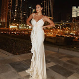 Medina | Flowers Flounce Maxi Dress