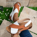 Jessica | Cross-Strap Platform Sandals