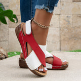 Jessica | Cross-Strap Platform Sandals