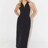 Delinda | Collar Maxi Dress